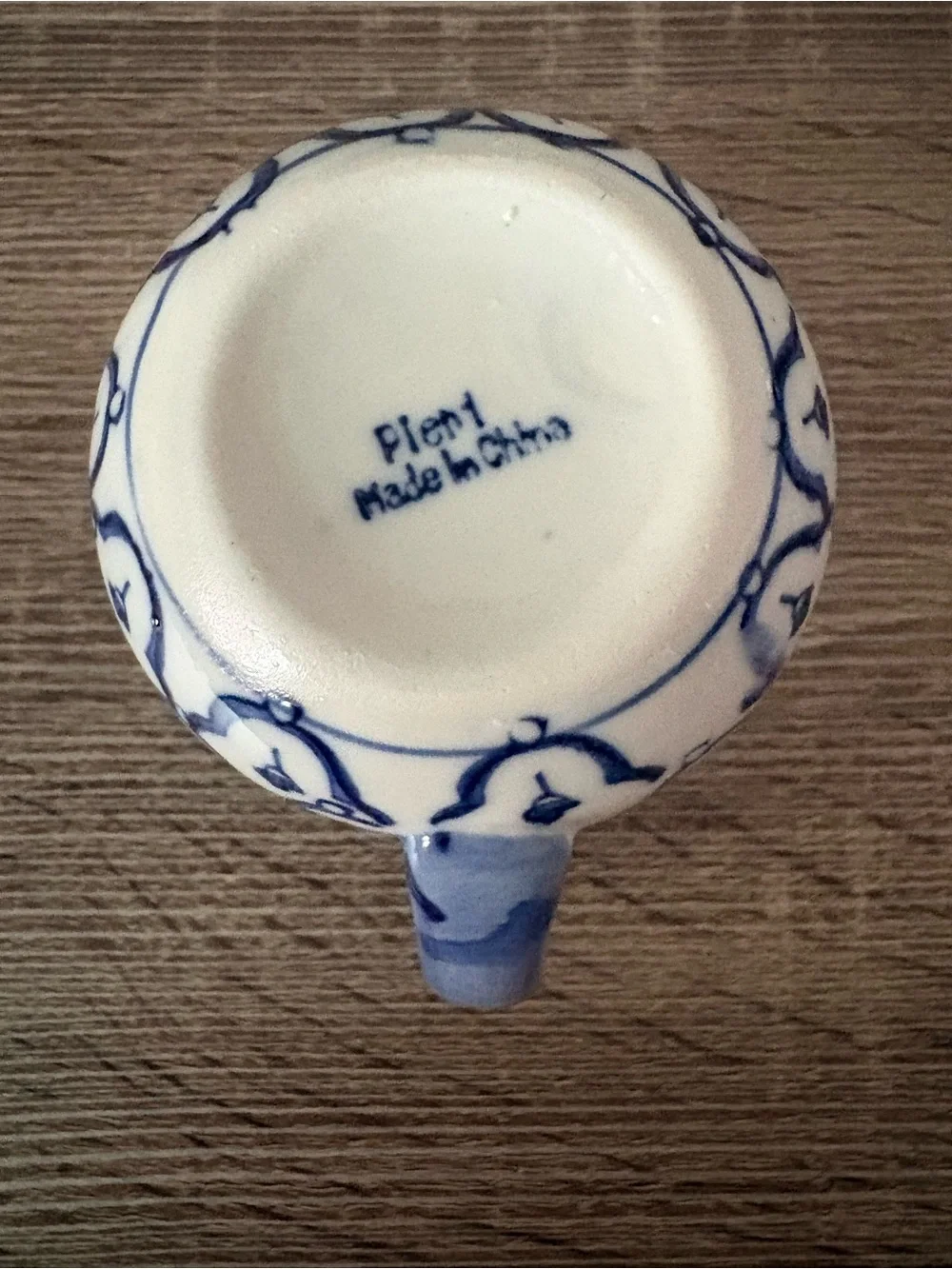 Pier 1 Cobalt Blue & White Small Sugar and Creamer Set with Tray - Preused